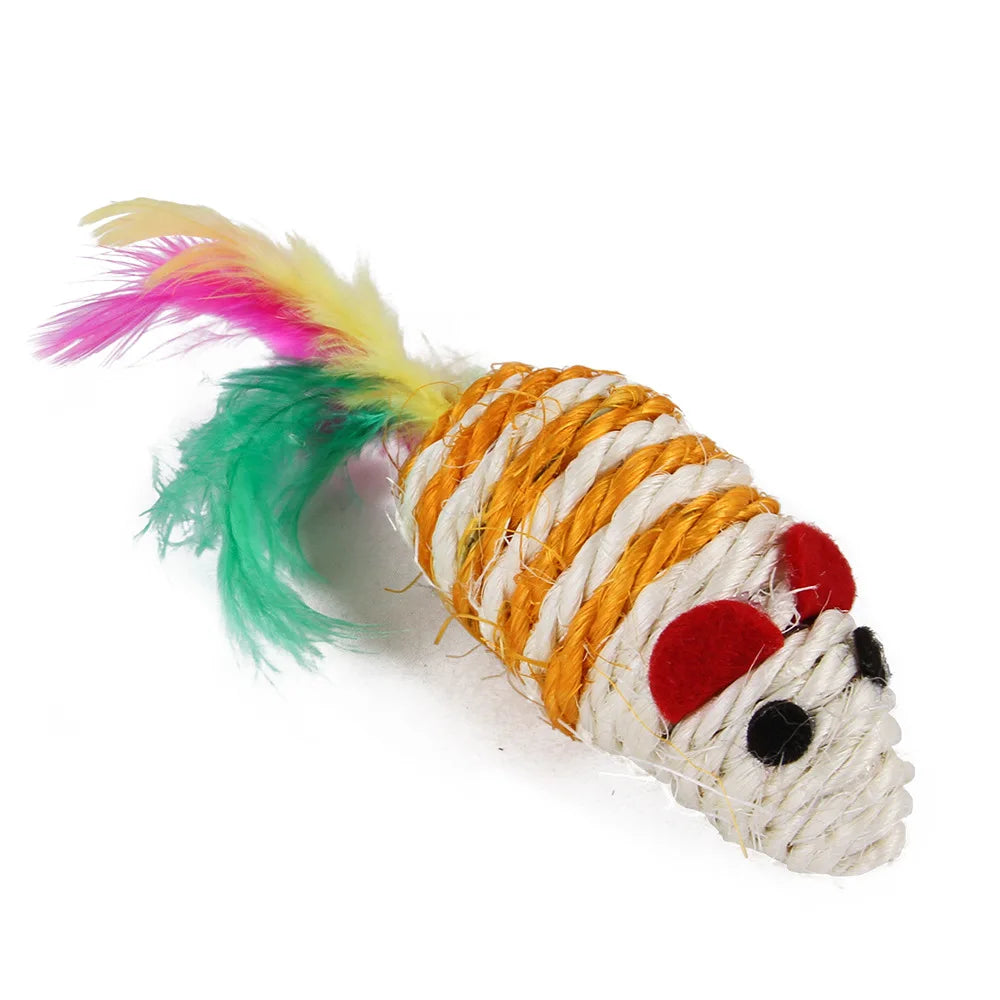 Cat Toys Mouse Shape Balls Foldable Cat Kitten Play Tunnel Chat Funny Cat Tent Mouse Supplies Simulation Fish Cat Accessories