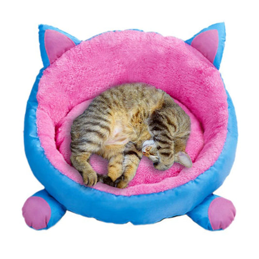 Katzen Betten Flauschiges Plüsch Pfoten Bettchen Waschbar.