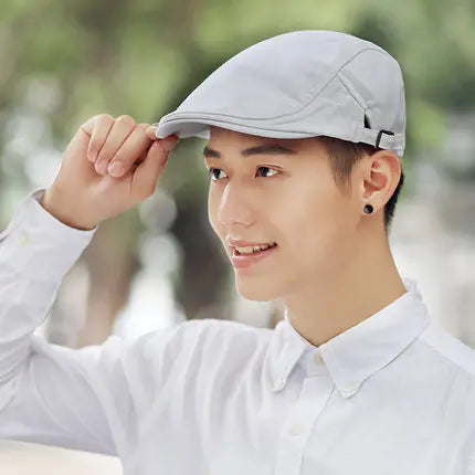 Baumwoll Newsboy Mütze Übergröße Unisex Ivy Cap (55–63 cm)
