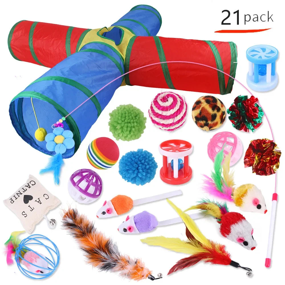 Cat Toys Mouse Shape Balls Foldable Cat Kitten Play Tunnel Chat Funny Cat Tent Mouse Supplies Simulation Fish Cat Accessories