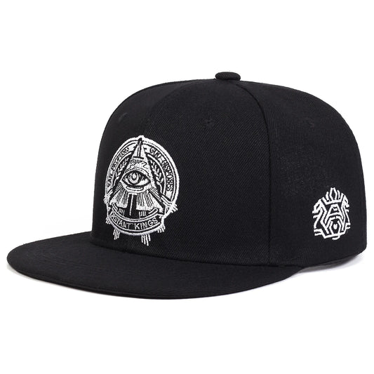3D Eye Snapback Cap  Unisex Baseballmütze im Hip-Hop-Stil