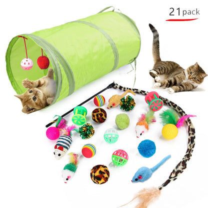 Cat Toys Mouse Shape Balls Foldable Cat Kitten Play Tunnel Chat Funny Cat Tent Mouse Supplies Simulation Fish Cat Accessories