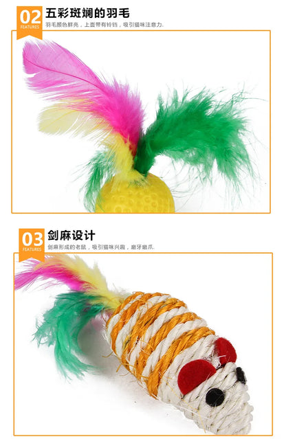 Cat Toys Mouse Shape Balls Foldable Cat Kitten Play Tunnel Chat Funny Cat Tent Mouse Supplies Simulation Fish Cat Accessories