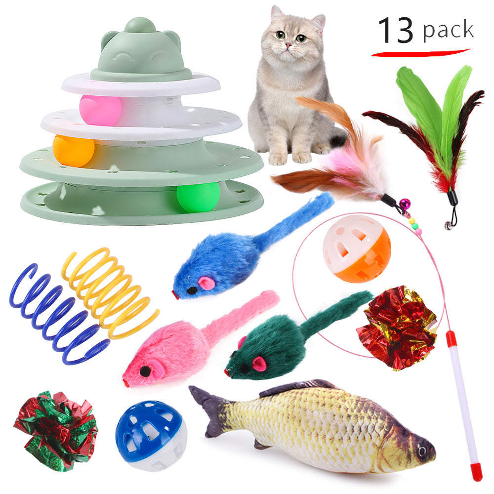 Cat Toys Mouse Shape Balls Foldable Cat Kitten Play Tunnel Chat Funny Cat Tent Mouse Supplies Simulation Fish Cat Accessories